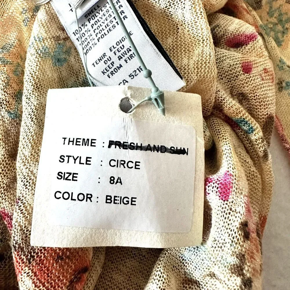 Eliane et Lena Scarf Fresh And Sun 8A Floral Flowers Paris 66